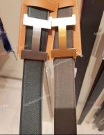 High Quality Replica Hermes Leather Belt & Smooth H buckle
